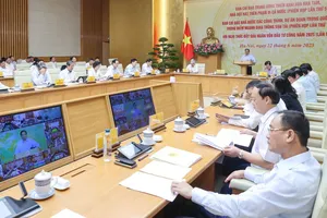 Phiên họp Ban Chỉ đạo Trung ương triển khai xóa nhà tạm, nhà dột nát trên phạm vi cả nước; Ban Chỉ đạo Nhà nước các công trình, dự án quan trọng quốc gia, trọng điểm ngành; thúc đẩy giải ngân vốn đầu tư công năm 2025. Ảnh: VIẾT CHUNG