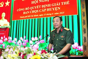 Bộ Tư lệnh TPHCM công bố giải thể Ban Chỉ huy quân sự cấp huyện