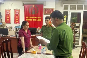 Cơ quan điều tra thi hành lệnh bắt đối với Huỳnh Thị Liêm