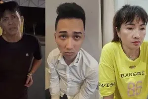 Các đối tượng tại cơ quan công an. Ảnh: CACC