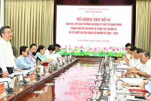 Đồng chí Nguyễn Thanh Nghị kết luận buổi làm việc