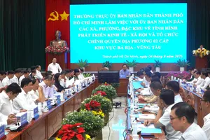 Chủ tịch UBND TPHCM Nguyễn Văn Được làm việc với chính quyền xã, phường khu vực Bà Rịa – Vũng Tàu