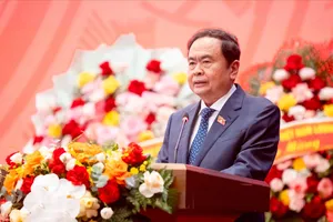 Chủ tịch Quốc hội Trần Thanh Mẫn phát biểu khai mạc Diễn đàn của Quốc hội về hoạt động giám sát. Ảnh: PHẠM THẮNG