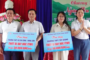 “Ngày yêu thương” tiếp sức học sinh vùng cao, vùng biên giới