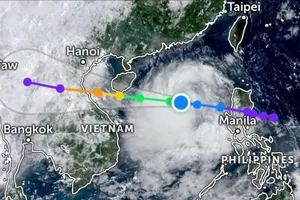 Áp thấp nhiệt đới đã thành cơn bão số 5