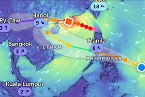Siêu bão Ragasa sẽ giảm xuống cấp 11 trước khi vào Việt Nam