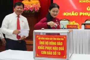 HĐND tỉnh Đồng Nai phát động ủng hộ đồng bào khắc phục hậu quả bão số 10