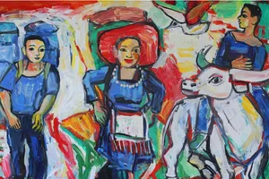 Họa sĩ Đỗ Sơn trở lại với triển lãm cá nhân ở tuổi 82