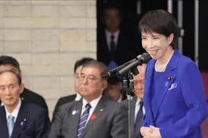 Điện mừng tân Chủ tịch Đảng Dân chủ tự do Nhật Bản