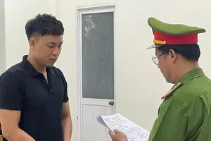 Nguyễn Văn Thân tại cơ quan điều tra. Ảnh: CACC