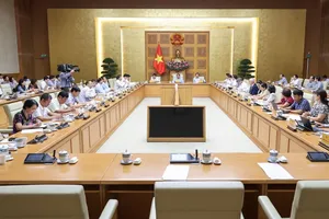 Thủ tướng Phạm Minh Chính chủ trì cuộc họp. Ảnh: VGP