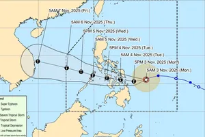 Bão Kalmaegi đe dọa Philippines