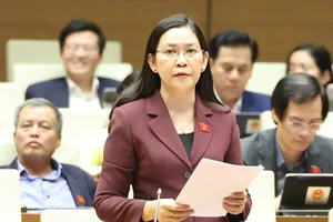 Đại biểu Huỳnh Thị Ánh Sương (Quảng Ngãi). Ảnh: QUANG PHÚC