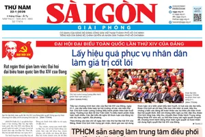 Báo Sài Gòn Giải Phóng ngày 22/1/2026