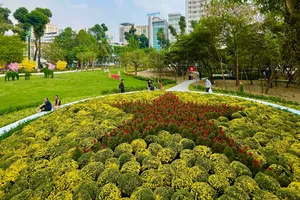 Công viên tại khu đất Nhà thi đấu Phan Đình Phùng đưa vào phục vụ người dân