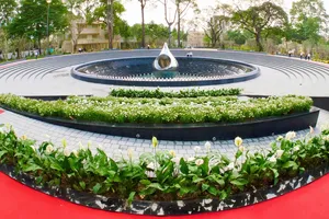 Hình ảnh bên trong công viên số 1 Lý Thái Tổ trước giờ khánh thành