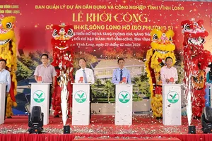 Vĩnh Long: Khởi công kè sông Long Hồ hơn 4.000 tỷ đồng