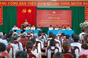 Những người ứng cử ĐBQH khóa XVI và ĐB HĐND TPHCM nhiệm kỳ 2026-2031 tiếp xúc cử tri tại xã Phước Hải