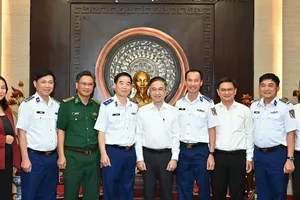 Lãnh đạo TPHCM tiếp Đoàn công tác Bộ Tư lệnh Cảnh sát biển Việt Nam