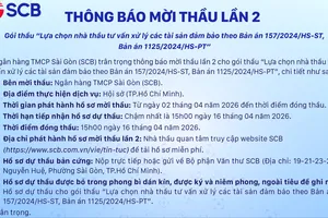 SCB mời đấu giá xử lý tài sản thế chấp của bà Trương Mỹ Lan lần 2