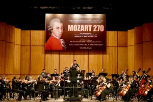 "Đêm nhạc Wolfgang Amadeus Mozart 270" kỷ niệm 270 năm Năm mất của nhà soạn nhạc vĩ đại người Áo thể kỷ 18 Wolfgang Amadeus Mozart (1756 – 2026). Ảnh: THÚY BÌNH 