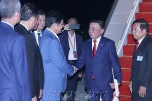 Thường trực Ban Bí thư Trần Cẩm Tú bắt đầu thăm chính thức Vương quốc Campuchia