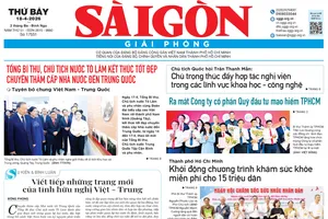 Báo Sài Gòn Giải Phóng ngày 18/4/2026