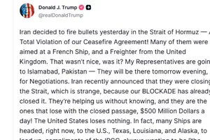 Tổng thống Donald Trump xác nhận nối lại đàm phán với Iran tại Pakistan trên mạng xã hội Truth Social. Ảnh: TRUTH SOCIAL