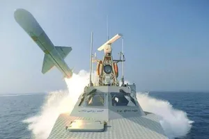 Một cuộc tập trận hải quân Iran tại eo biển Hormuz hồi tháng 2-2026. Ảnh: Hãng thông tấn WANA