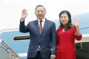 Tổng Bí thư, Chủ tịch nước Tô Lâm và Phu nhân đến thủ đô Manila thăm cấp Nhà nước Cộng hòa Philippines