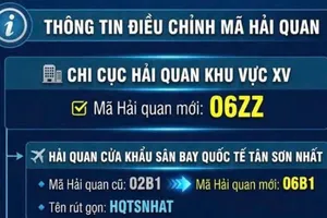 Hải quan sân bay Tân Sơn Nhất và Chuyển phát nhanh đổi mã đơn vị 