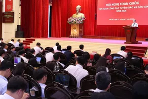 Hội nghị toàn quốc tập huấn công tác tuyên giáo và dân vận năm 2026. Ảnh: HOÀNG HẰNG