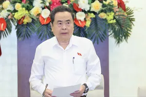 Chủ tịch Quốc hội Trần Thanh Mẫn phát biểu khai mạc phiên họp. Ảnh: QUANG PHÚC