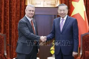 Tổng Bí thư, Chủ tịch nước Tô Lâm đã tiếp Đại sứ Đặc mệnh toàn quyền Vương quốc Bỉ. Ảnh: TTXVN.