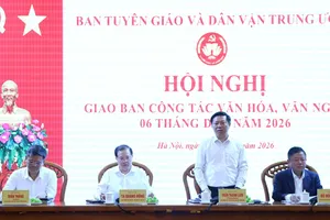 Hội nghị giao ban công tác văn hóa, văn nghệ 6 tháng đầu năm 2026, ngày 15-7. Ảnh: HOA NGUYỄN