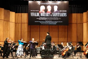 Nhà hát Giao hưởng, Nhạc, Vũ kịch TPHCM (HBSO) tổ chức "Đêm nhạc Vivaldi, Mozart & Saint-Saëns'' tại Nhà hát Thành phố. Ảnh: THÚY BÌNH