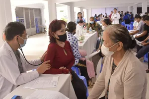 Khám sức khỏe miễn phí cho hơn 400 bà con giáo dân 