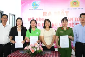 Phường Bình Tân ra mắt mô hình "Nhà trọ an toàn cho phụ nữ và trẻ em"