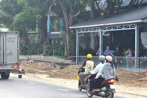 Hiện trường nơi xảy ra vụ tai nạn lao động