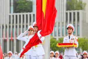 Trang nghiêm Lễ Thượng cờ tại Quảng trường Ba Đình ngày Quốc khánh 2-9