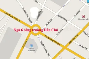 Vòng xoay ngã 6 Dân Chủ