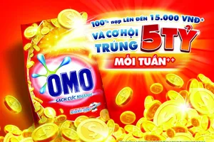 “Mua Omo, có cơ hội trúng 5 tỷ đồng mỗi tuần”