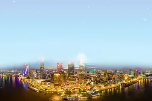 Một góc TPHCM về đêm.