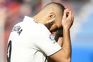 Karim Benzema thất vọng.