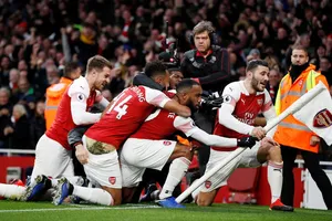 Arsenal ăn mừng chiến thắng
