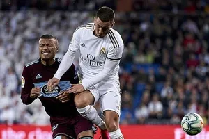 Eden Hazard trong trận hòa Celta Vigo 2-2