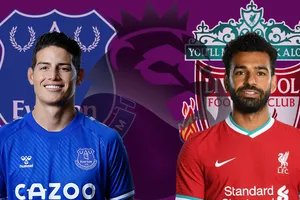 James Rodriguez và Mohamed Salah