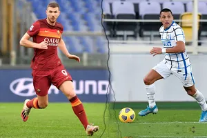 Edin Dzeko Roma) và Alexis Sanchez (Inter)