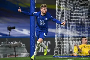 Timo Werner ăn mừng những bàn thắng ít ỏi của mình