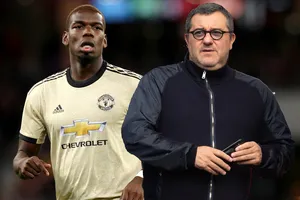 Paul Pogba và Mino Raiola